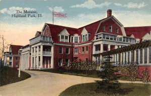 The Moraine Hotel Highland Park Illinois 1910c postcard