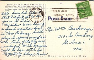 The Heart of New Orleans LA Postcard PC81