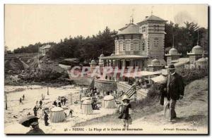 Pornic Old Postcard Beach and casino Gourmalon