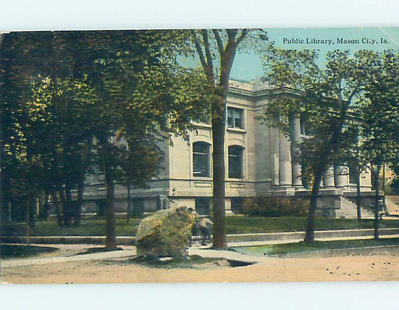 Divided Back LIBRARY SCENE Mason City Iowa IA hs2829