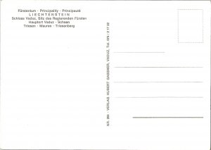 Multi-View Key Landmarks & Regional Map Liechtenstein 1960s Postcard
