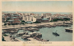 Egypt View of Port Said Vintage Postcard 07.14