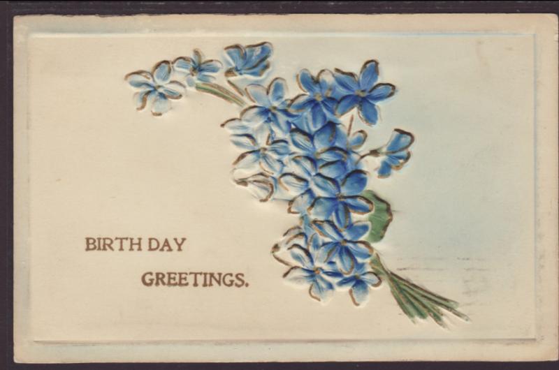 Birthday Greetings,Flowers Postcard