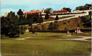 Old Fort Mackinac Father Marquette Park Island Michigan MI Postcard VTG UNP  