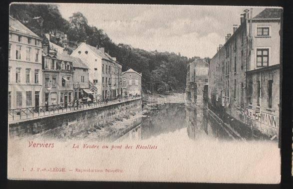 3100609 BELGIUM Verviers La Vesdre au pont des Recollets Old PC