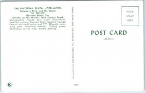 The Daytona Plaza Hotel-Motel, Seabreeze Blvd. & the Ocean, Daytona Beach, FL. 