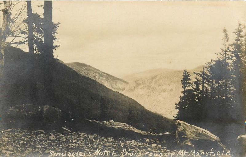 Smugglers Notch from Road up Mt. Mansfield 1922