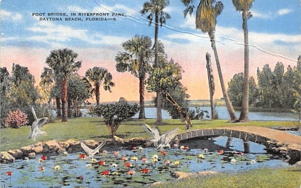 Foot Bridge, in Riverfront Park Daytona Beach, Florida