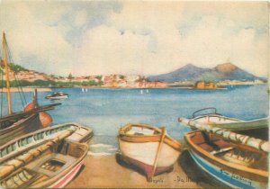 Postcard Italy Napoli gulf view