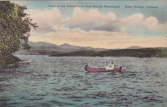 Vermont Basin Harbor The View Of The Adirondacks From Harbor Homestead Albertype