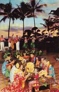 Hawaii Honolulu Luau At Sunset 1984