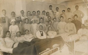 Great War 1914-1918 German military hospital souvenir group photo