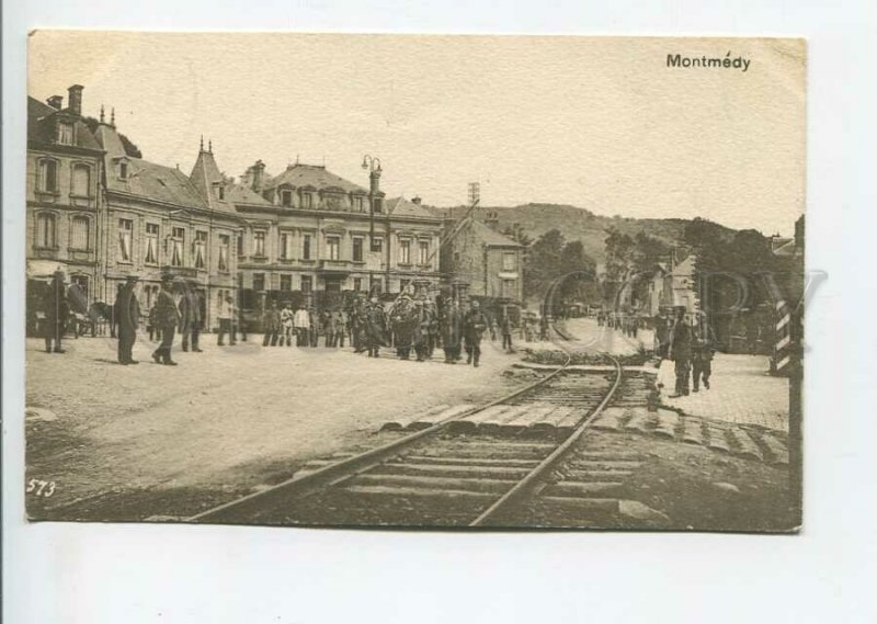438682 WWI FRANCE Montmedy occupation 1916 year german military postage postcard