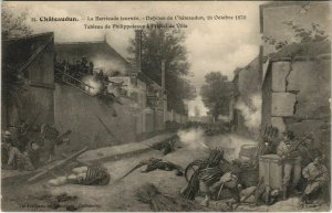 CPA CHATEAUDUN - La Barricade tournée - Defense de CHATEAUDUN (131538)
