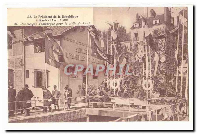 Nantes Old Postcard The President of the Republic has Nantes (April 1920) M D...