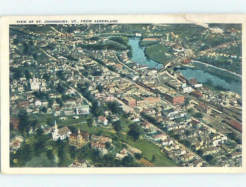 Damaged By Tape W-Border AERIAL VIEW St. Johnsbury Vermont VT A5538