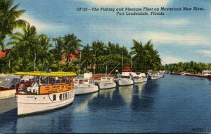 Florida Fort Lauderdale The Fishing and Pleasure Fleet On Mysterious New Rive...