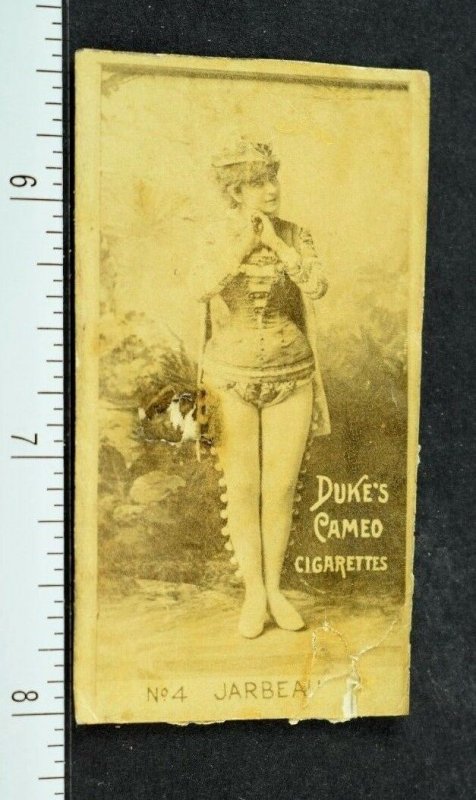 1880's Victorian Real Photo Duke's Cameo Cigarettes Actress Card Vintage F62