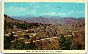 Postcard - Lariat Trail to Lookout Mountain - Colorado