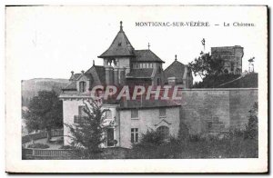 Old Postcard Chateau Montignac sur Vezere