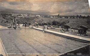 Cuernavaca Mexico Hotel Chula Vista Pool Real Photo Antique Postcard K11590