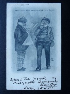 Scotland WHO SAID A SCOTCHMAN COULD'NT SEE A JOKE? c1903 UB Postcard by WR&S