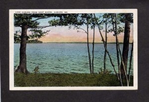 ME Lake Auburn From West Shore Maine Postcard