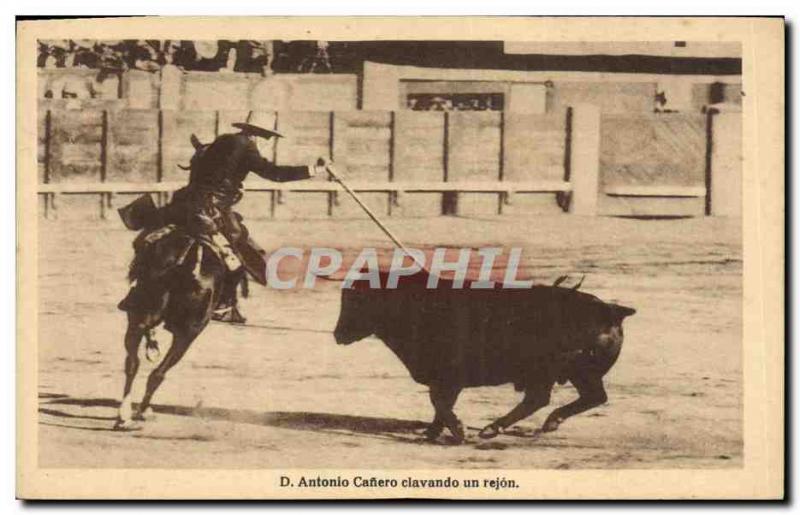 Vintage Postcard Bullfight Bullfight D Antonio Cafiero clava