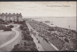 Kent Postcard - The Leas Bandstand, Folkestone    RT691