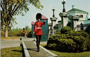 Ottawa Ontario Guard Front Gate Governor General Residence ON Ont Postcard E79