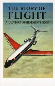 The Story Of Flight Childrens Plane First Edition Ladybird Book Postcard