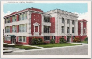 High School Bristol Tennessee TN Tenn Knoxville Engraving Co Postcard H66