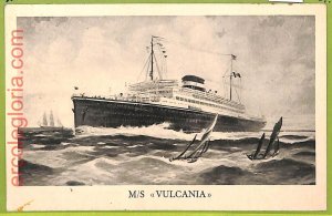 af7416 - BARBADOS - VINTAGE POSTCARD Postcards - SHIP M/S Vulcania NAVI-