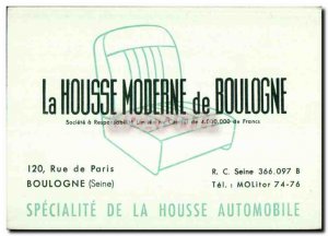 Business Card House Moderne de Boulogne 120 rue de Paris Specialty automotive...