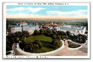 Library of Congress and Home Office Building Washington DC WB Postcard Y9