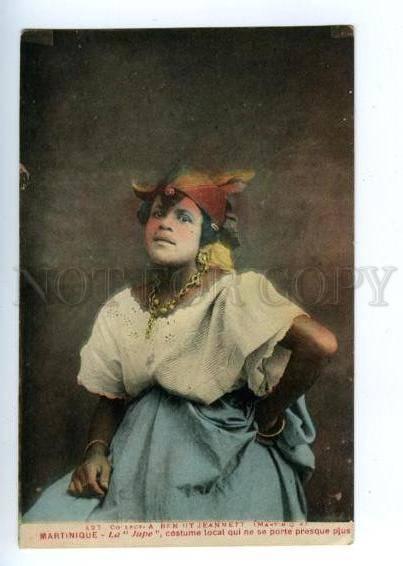 144561 MARTINIQUE Woman Native dress JUPE Vintage postcard