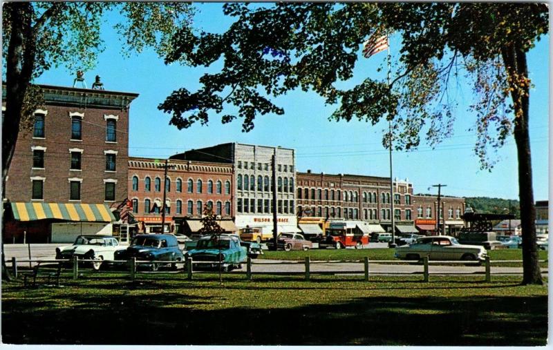 FAIR HAVEN, VT Vermont     MAIN STREET Scene  50s Cars   1959     Postcard