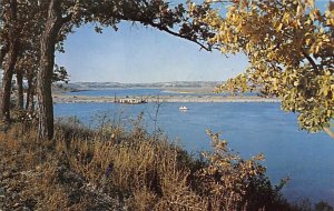 Looking through the trees Scenic Missouri River between South Dakota and Nebr...