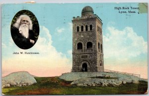 1919 High Rock Tower Lynn Massachusetts MA John W. Hutchinson Posted Postcard