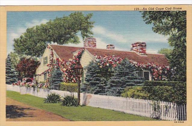 Massachusetts Cape Cod An Old Cape Cod Home 1946 Curteich