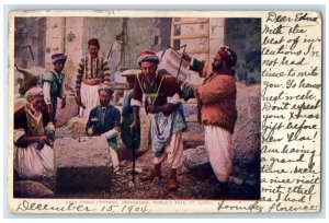 1904 Arab Stone Cutters Jerusalem World's Fair St. Louis Missouri MO Postcard