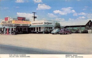 Eastman Georgia Stuckey's Candy Shoppe, Coca Cola Sign, Vintage Postcard U18087