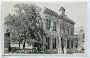 Court House Virginia City Nevada 1950s Real Photo postcard