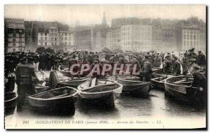 Postcard Old Paris Floods Arrival of Sailors