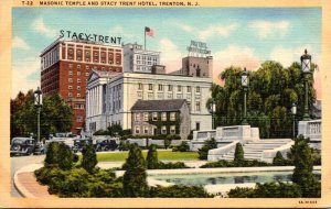 New Jersey Trenton Msonic Temple and Stacy Trent Hotel Curteich