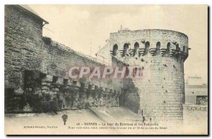 Old Postcard Vannes Tower Executioner and the Remparts