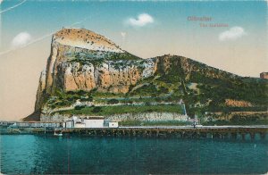 Gibraltar the galleries old postcard