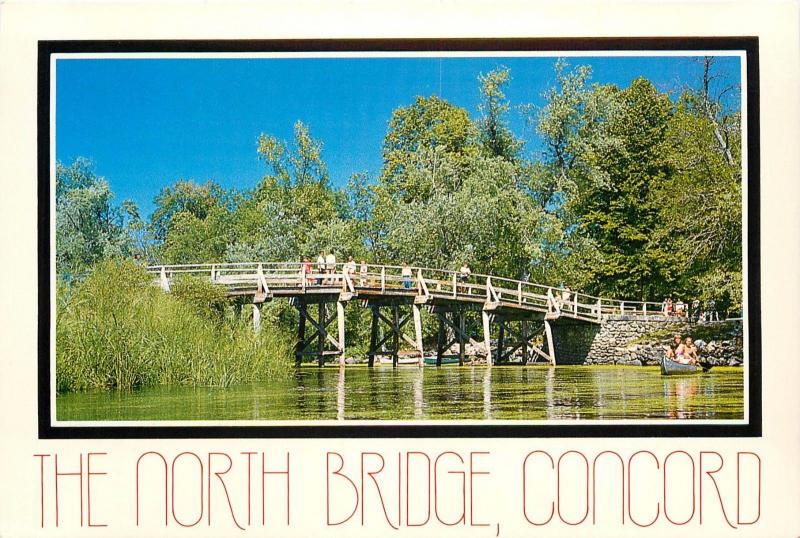 North Bridge Concord Massachusetts Minuteman National Historical Park Postcard