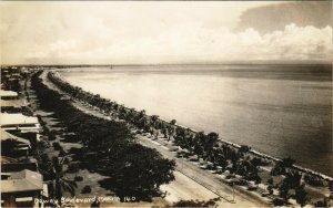 PC PHILIPPINES, DEWEY BOULEVARD, MANILA, Vintage REAL PHOTO Postcard (b39013)