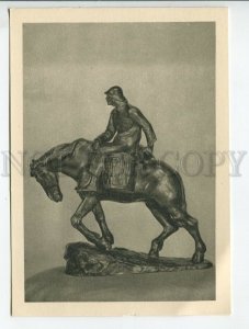 454198 1955 Fine Arts Pushkin sculpture Constantin Meunier Rybak horseback